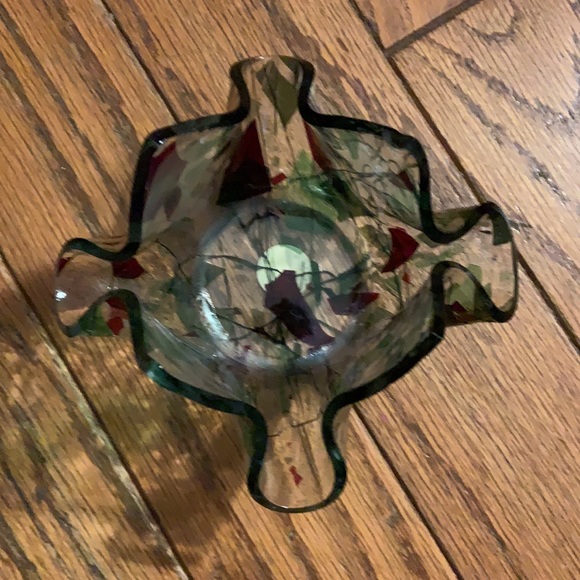 Handmade Fused Glass Miniature Slumped Vase - Picture 2 of 4